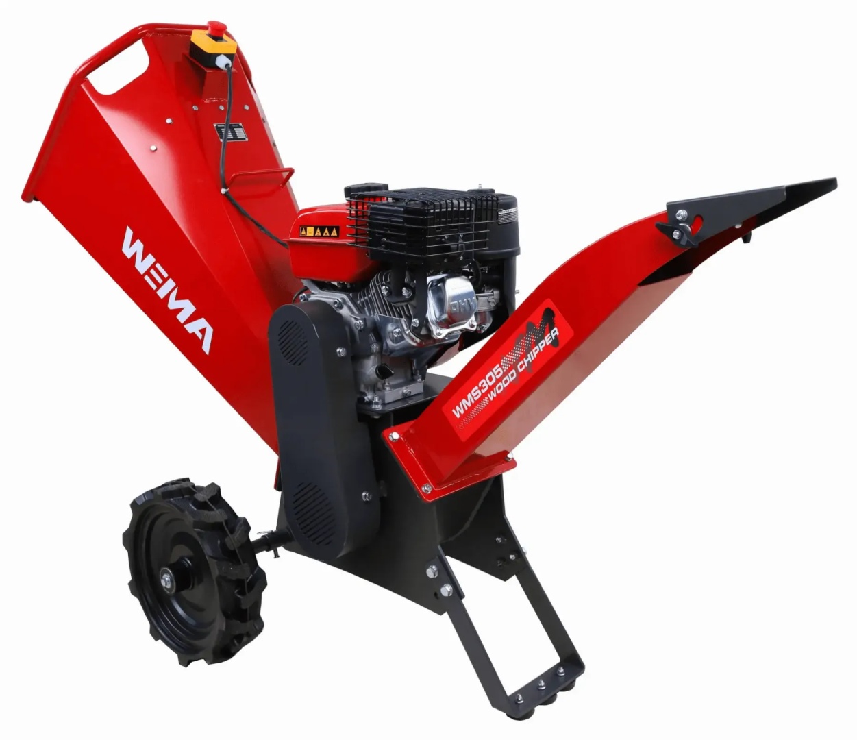 Komin wyrzutowy i system odprowadzania zrębki w modelu WMS305